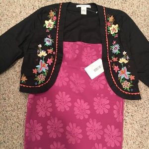 LuLaRoe Cassie pencil skirt & embroidered jacket